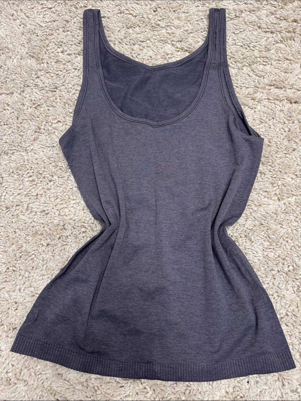 lululemon athletica Purple/Grey Reversible high/low Scoop-Neck Tank